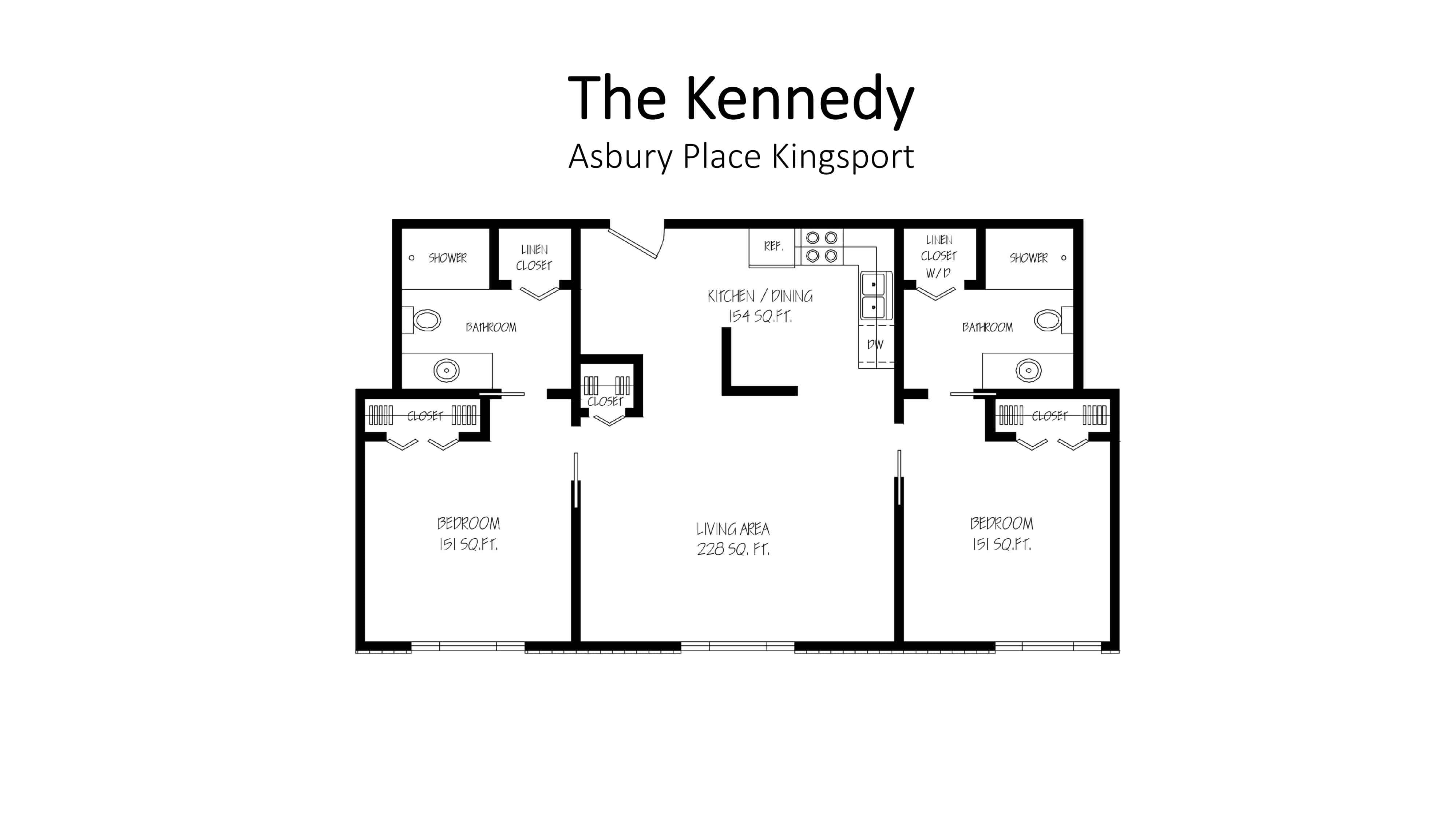 Asbury Place Kingsport The Kennedy Floorplan