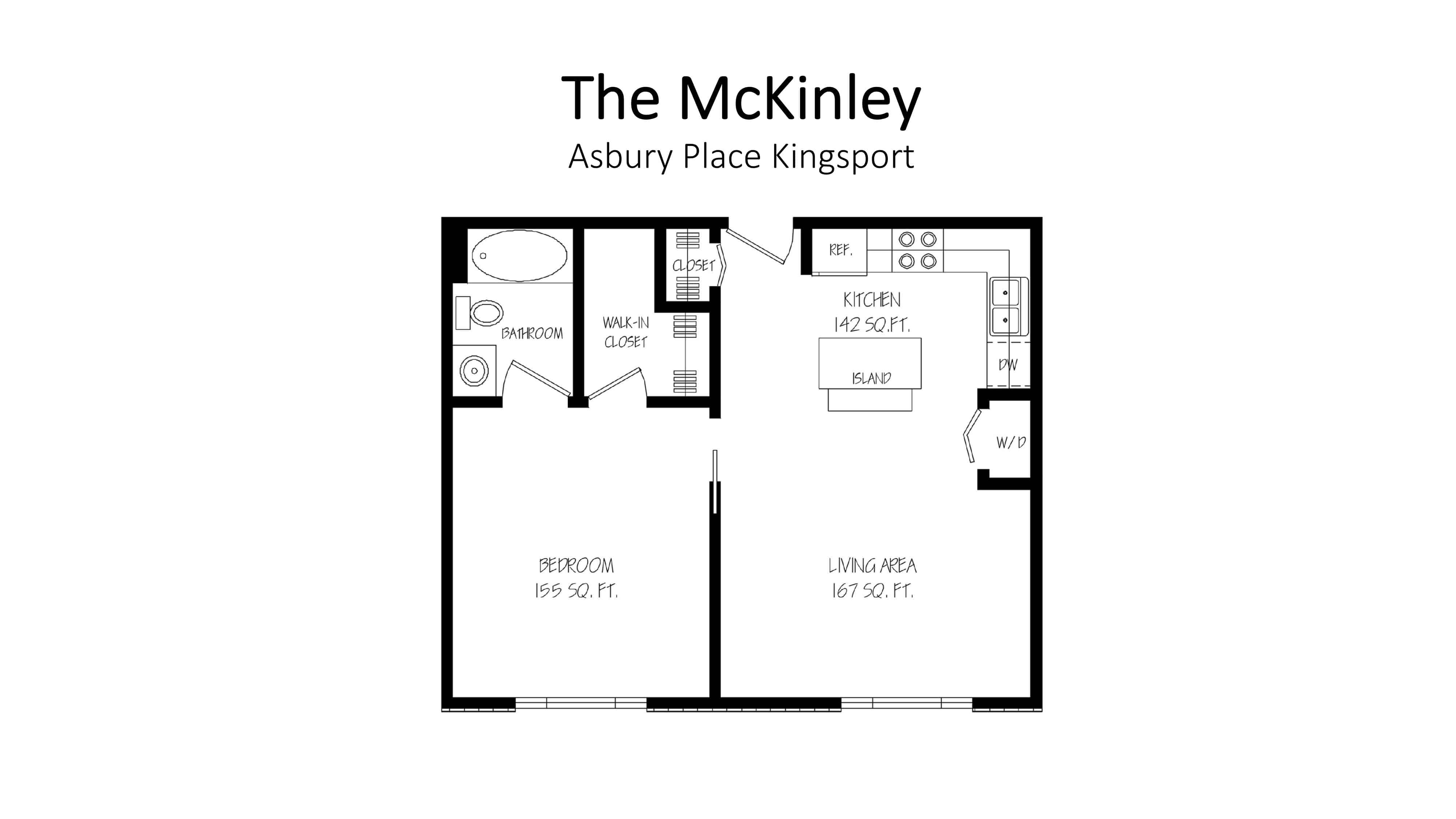 Asbury Place Kingsport The McKinley Floorplan