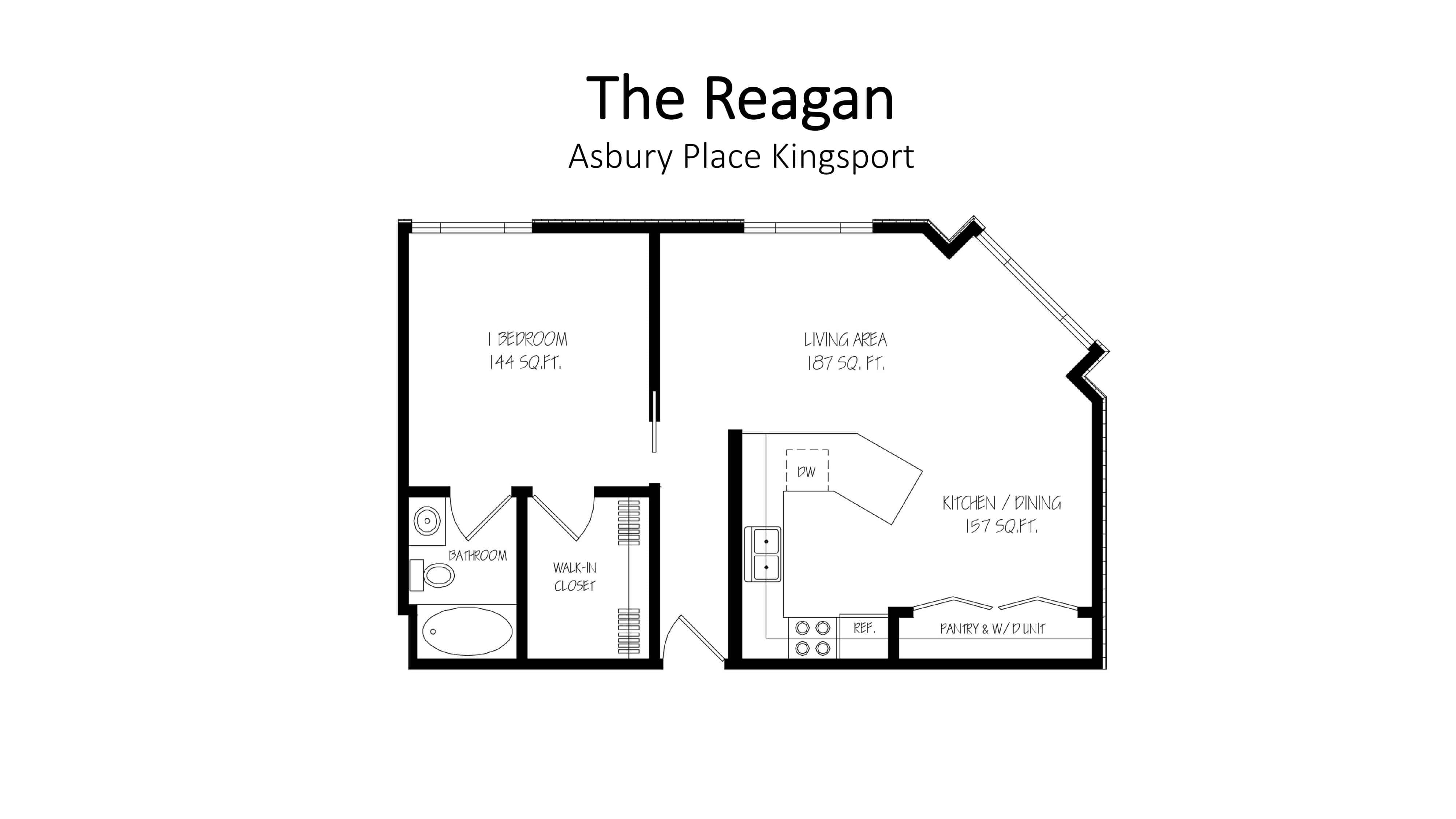Asbury Place Kingsport The Reagan Floorplan