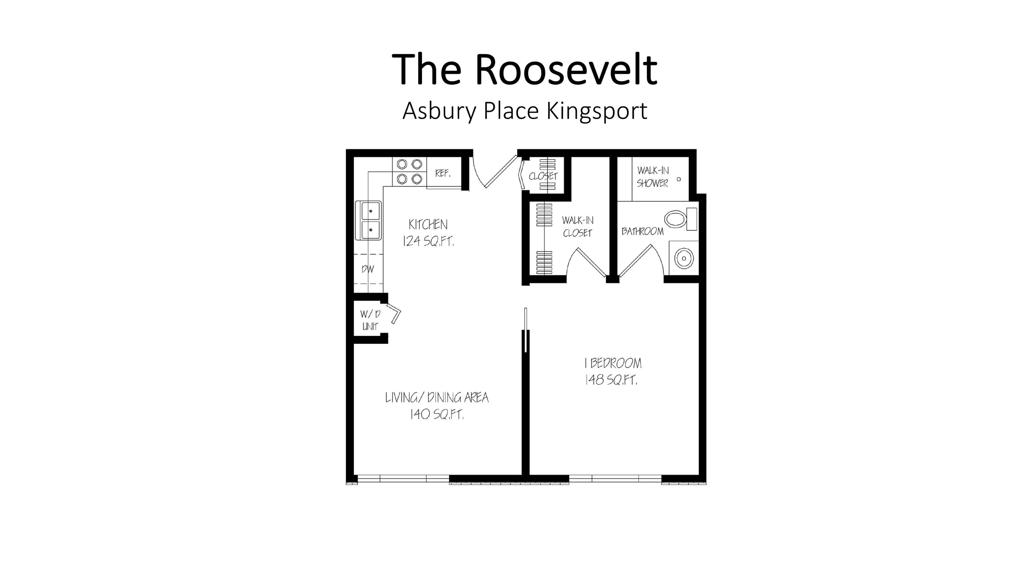 Asbury Place Kingsport The Roosevelt Floorplan