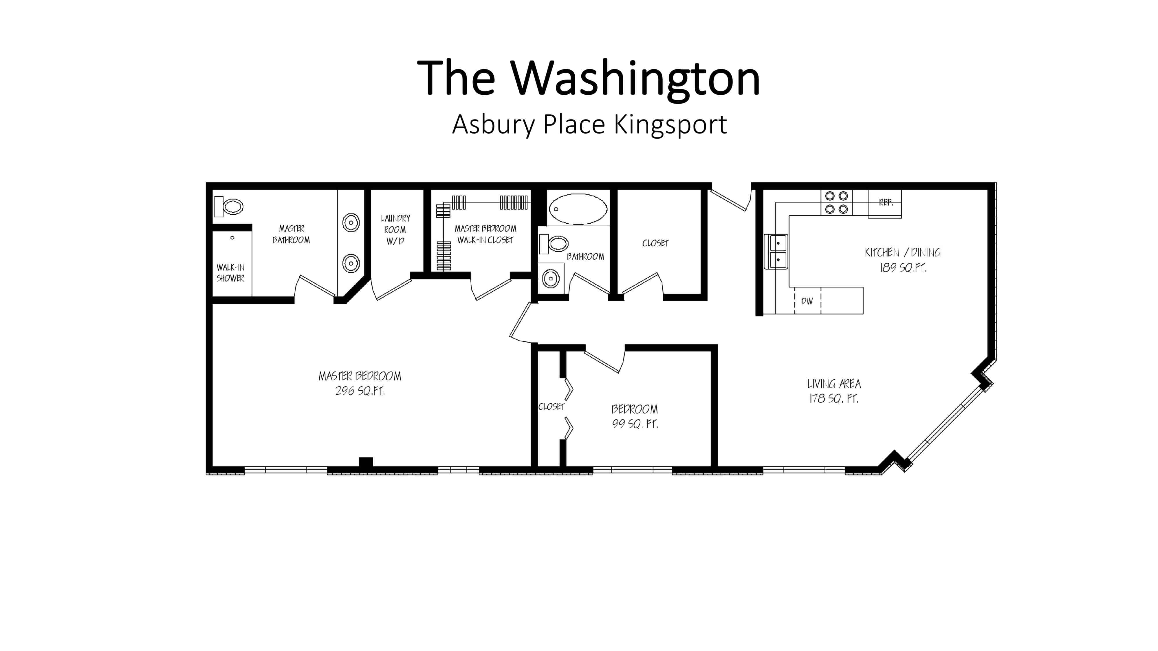 Asbury Place Kingsport The Washington Floorplan